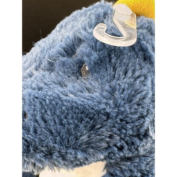 Carter’s Dinosaur Plush Navy Blue White Yellow Stuffed Dino Lovey 68172 With Tag - Picture 8 of 16